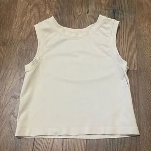 90s style tan tank top